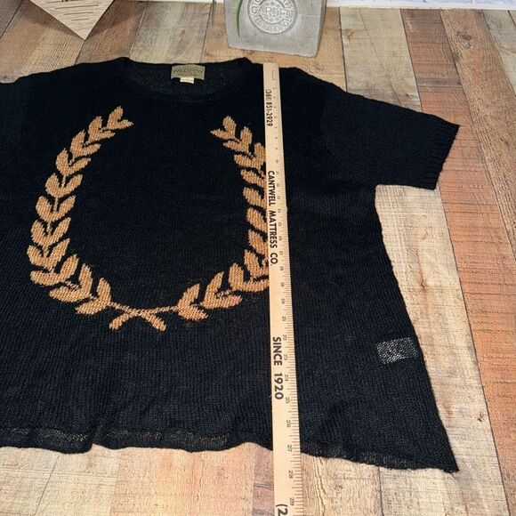 Rare wild fox white label laurel leaf sheer sweater with flaws - Picture 5 of 10